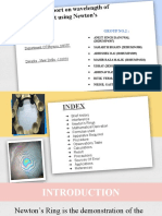 Group 2 Newton's Ring Experiment