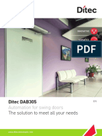 Ditec DAB305: Automation For Swing Doors