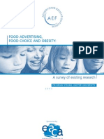 Food Advertising, Food Choice and Obesity:: A Survey of Existing Research