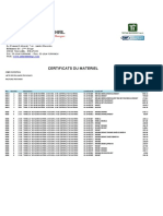 3eme Exp - Mtc Certificat Materiel