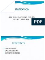 GSM Call Processing and Its Security Features
