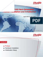 RG-WALL 1600 Next-Generation Firewall Installation and Initialization