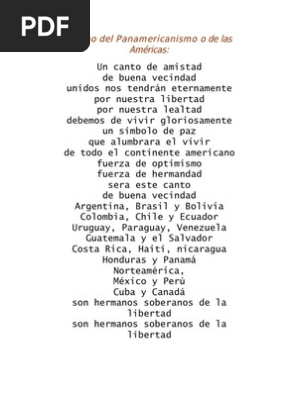 Himno Del Panamericanismo
