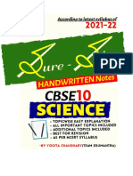 Handwritten Notes - Life Process Excretion - Life Process Excretion