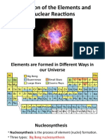 How Elements Are Formed