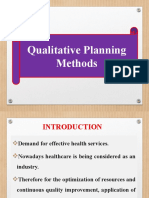 Qualitative Planning Method