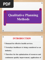 Qualitative Planning Method