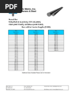 Rebar Sizes | PDF | Length | Units Of Measurement
