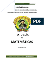 Guía Matemáticas Policía Boliviana