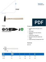 Locksmiths' Hammer: Data Sheet