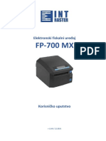 Korisničko Uputstvo fp-700mx