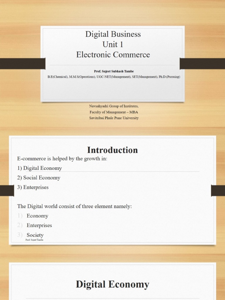 Digital Business Unit1 PDF