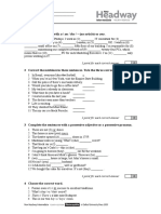 Unit Test 10A: 1 Complete The Text With A / An / The / - (No Article) or One