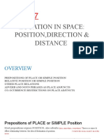 Topic 17: Location in Space: Position, Direction & Distance