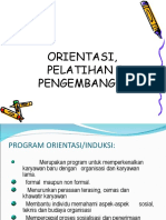 ORIENTASI DAN PENGEMBANGAN SDM