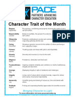 Character Trait of The Month: Bringing Character To Light
