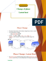 Change of Phase Latent Heat