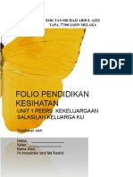 Folio Pendidikan Kesihatan