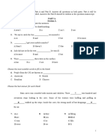 Answering Part A and B of an exam paper