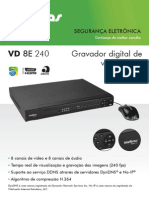 Catálogo - VD 8E 240 - Gravador Digital de Vídeo (DVR) - Português