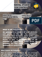 Environmental Studies: Air Pollution Control