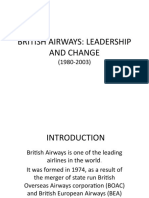 British Airways: Leadership and Change