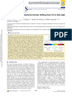 Photocontrol of Antibacterial Activity: Shifting From UV To Red Light Activation