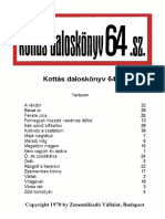 Kottás Daloskönyv 64