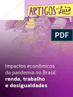 Impactos econômicos, pandemia, Brasil - renda, trabalho e desigualdade.