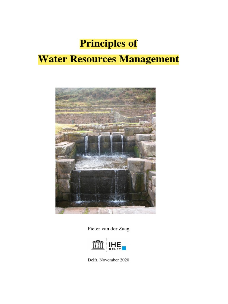 Principles of Water Resources Management | PDF | Sustainability | Water ...