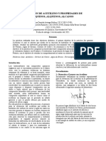 Obtención de Acetileno y Propiedades de Alquinos, Alquenos, Alcanos