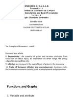 Semester-I: B.A. L.L.B. Economics - 1 Fundamentals of Economics For Lawyers Module: 1-Introduction and Basic Prerequisites Topic: Models in Economics