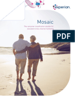 Mosaic: The Consumer Classification Solution For Consistent Cross-Channel Marketing