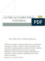 Nutrio Parenteral e Enteral