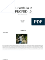 E-Portfolio in PROFED 10: Outcomes-Based Education