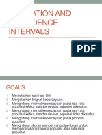 Estimation and Confidence Intervals