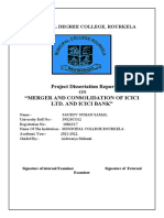 Project Dissertation Report "Merger and Consolidation of Icici Ltd. and Icici Bank"