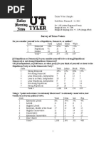 Dallas Morning News-UT Tyler Poll, Feb. 8-15, 2022