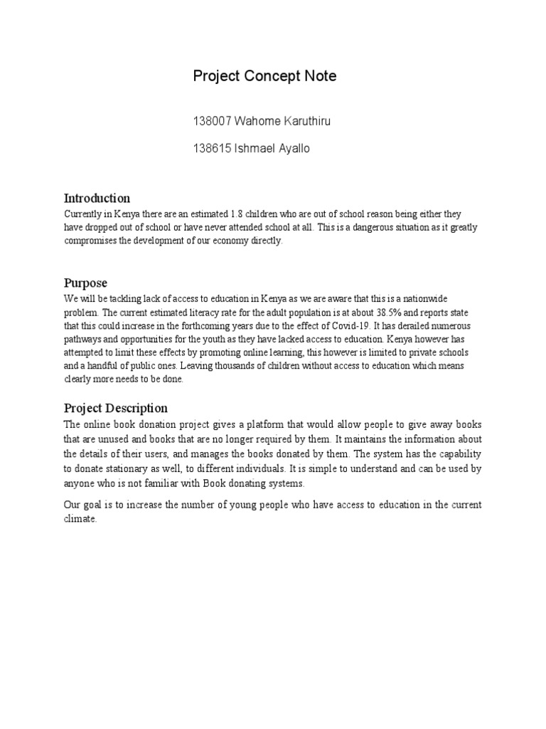 Concept Note | PDF