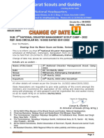 Circular No. 30 3rd National Disaster Management Scout Camp - 2022