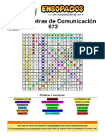 Sopa de Letras de Comunicación 672