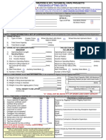 Rigging/Lifting Data: This Data Sheet Shall Be Used For Tandem/ Multiple Crane Lift and Complex Operations