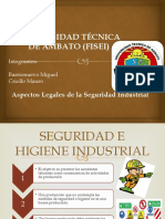 Aspectos Legales de La Seguridad Industrial