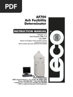 Manual Derteminator Ash Fusibility LecoAF700 - V1-1!7!09