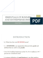 Essentials of Business and Entrepreneurship