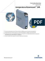 Hoja de Datos Del Producto Rosemount 248 Transmisor de Temperatura Es Es 75006