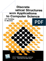Discrete Mathematical Structures With Applications To Computer Science, J .P. Trembley and R. Manohar, Tata McGraw Hill-35th Reprint, 2017..