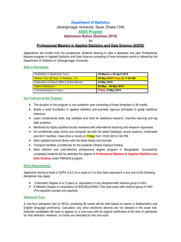 Masters In Applied Statistics Online Courses
