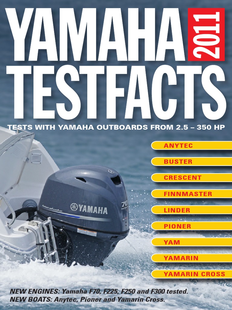 Tests With Yamaha Outboards From 2.5 Ã Â Â" 350 HP Yamaha Motor