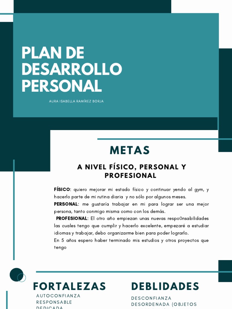 Plan de Desarrollo Personal | PDF